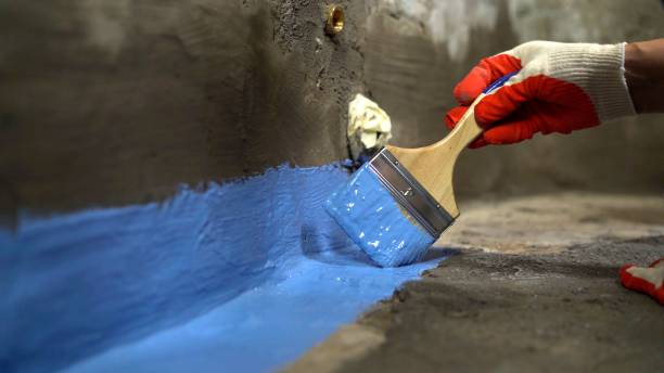 Commercial Waterproofing project at a Troy, NC business property by SJ Waterproofing Pros